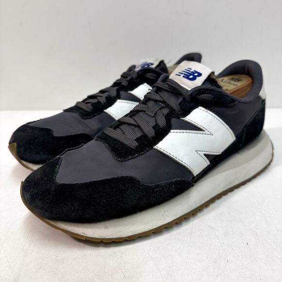 VERY GOOD New Balance Classics 237v1 Navy Blue / White Sneakers Men's 8.5 - Picture 1 of 10